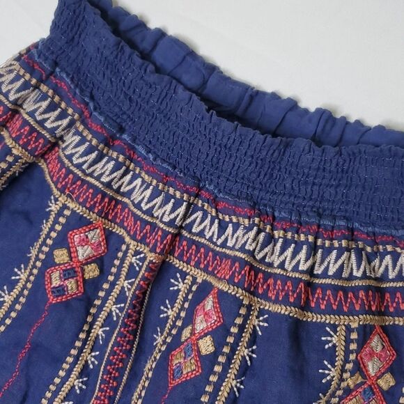 JOHNNY WAS MAXI EMBROIDERED COUNTRY FLORAL BOHO BOHEMIAN SKIRT MEDIUM SMALL S - Picture 6 of 16